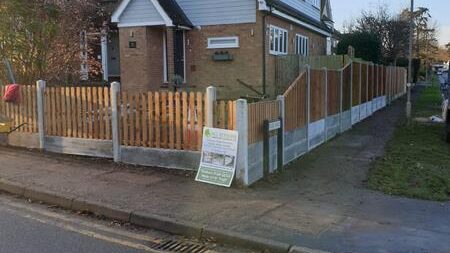 brick wall fences shenfield essex after