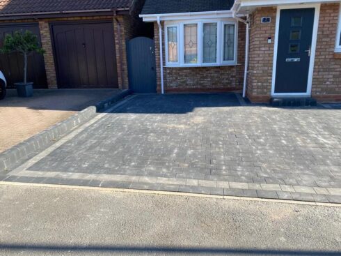 wickford front drive block paving 14