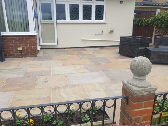 patio replacement rippon buff sandstone