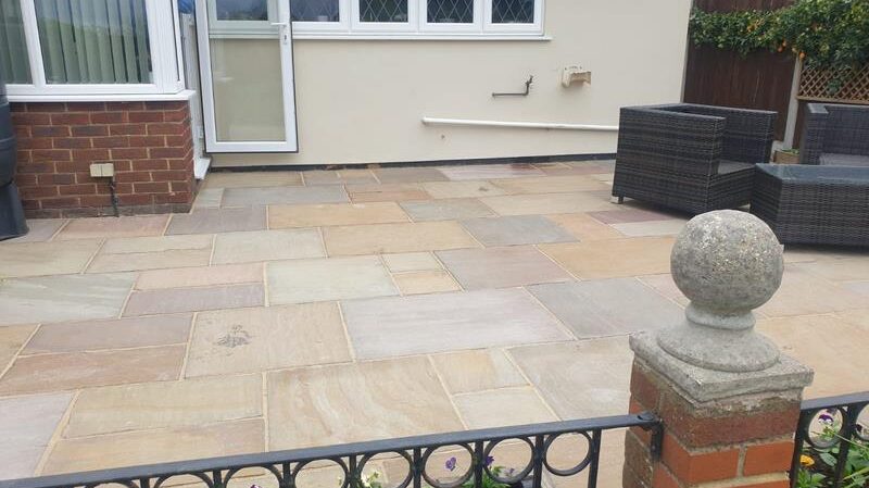 patio replacement rippon buff sandstone