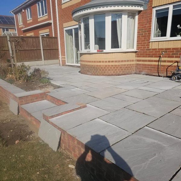 kandahar grey sandstone patio wickford 3