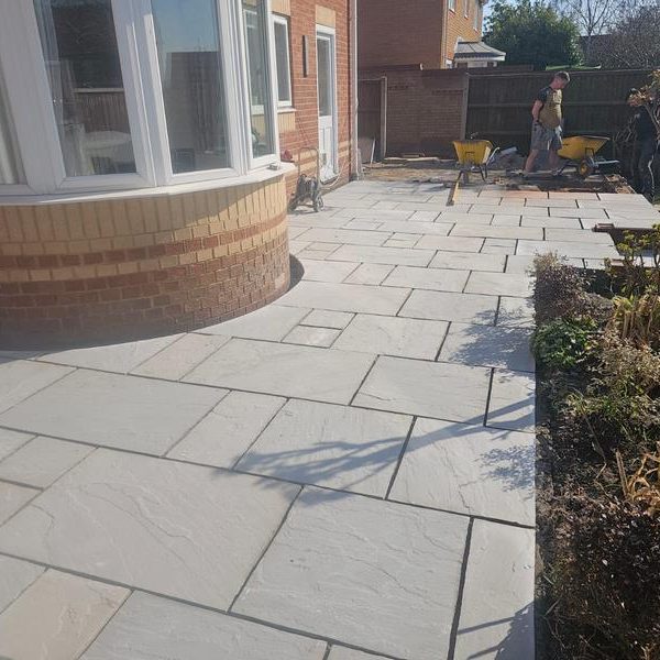 kandahar grey sandstone patio wickford 5