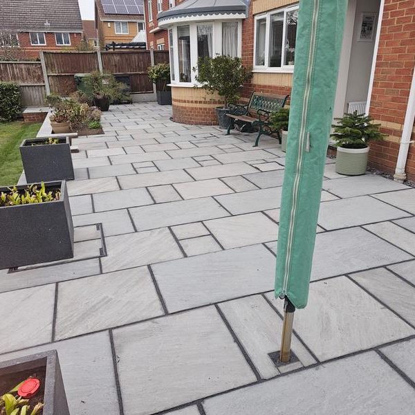 kandahar grey sandstone patio wickford 6