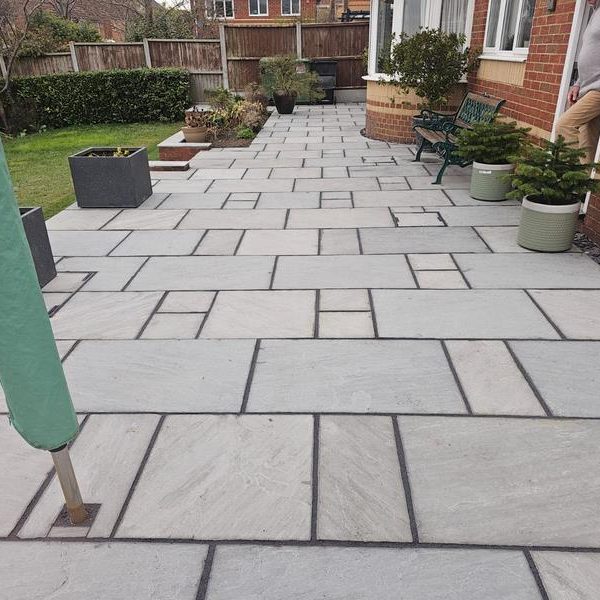 kandahar grey sandstone patio wickford 7