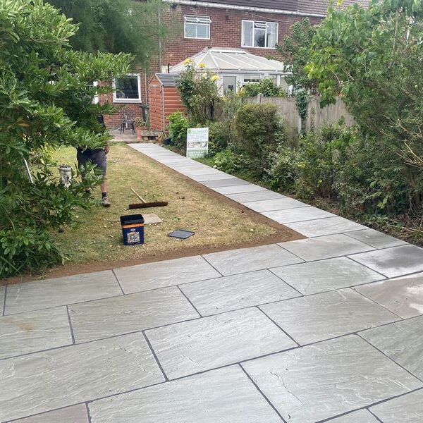kandla grey indian sandstone patio benfleet 09