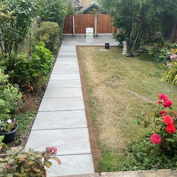 kandla grey indian sandstone patio benfleet 10