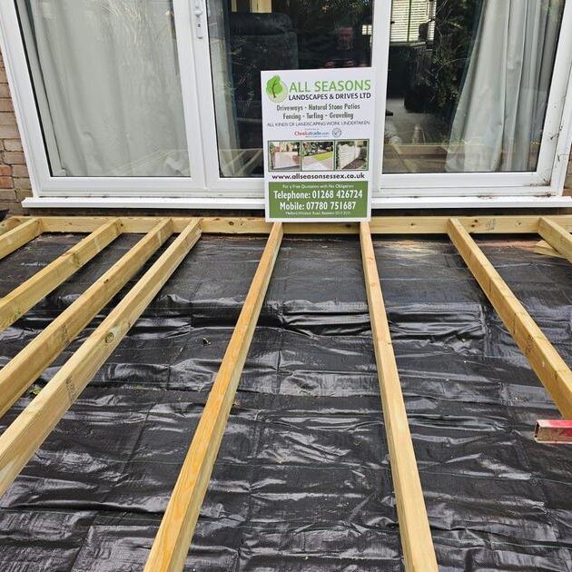 silver grey composite decking installation billericay essex 2