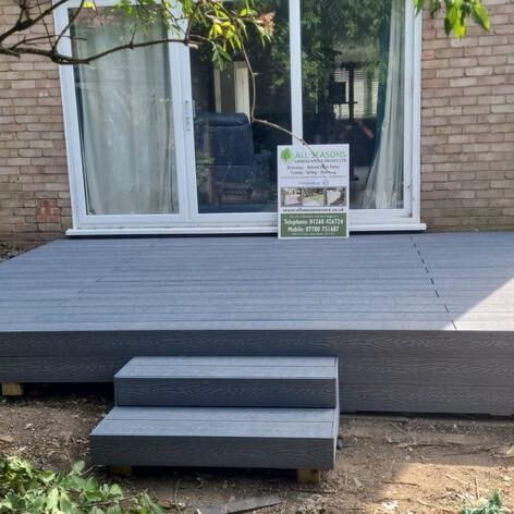 silver grey composite decking installation billericay essex 3