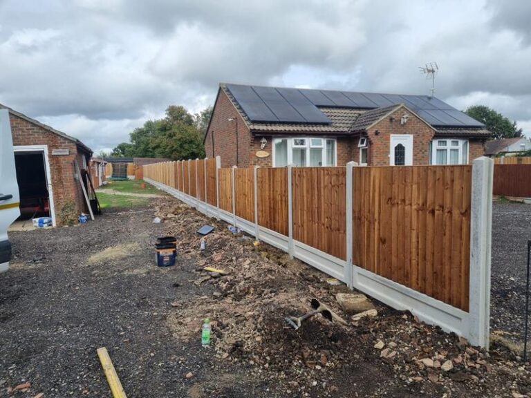 new concrete post gravel board closeboard fence in benfleet 05