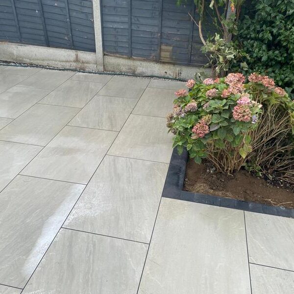 porcelain patio with steps charcoal edgings leigh on sea 08