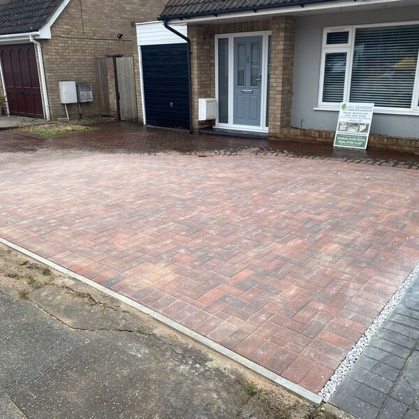 block paving driveway extension 50mm brindle in wickford 04