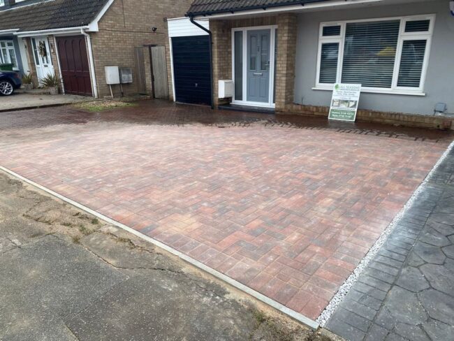 block paving driveway extension 50mm brindle in wickford 04