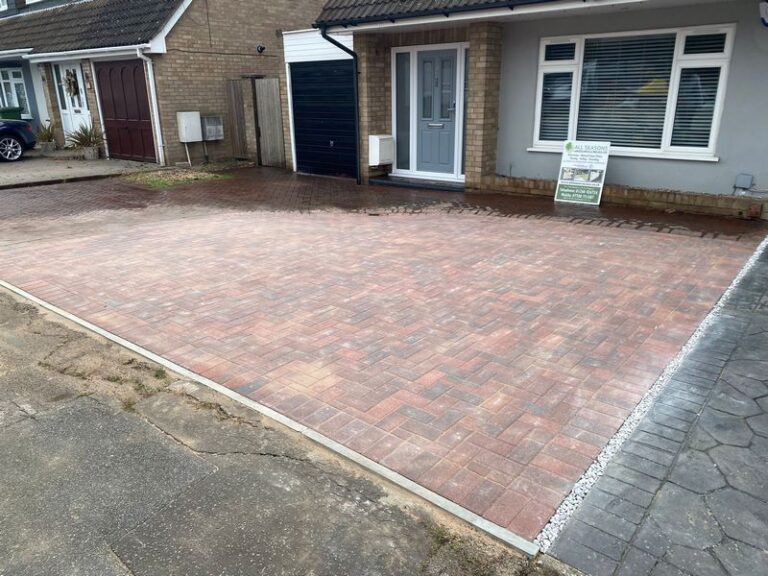 block paving driveway extension 50mm brindle in wickford 04