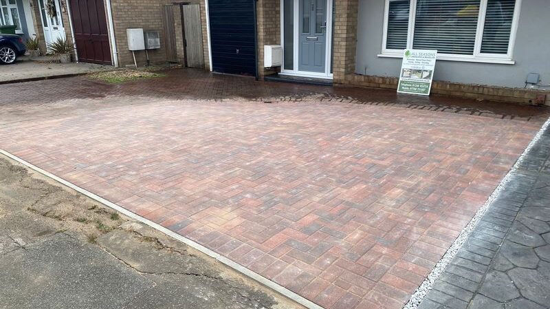 block paving driveway extension 50mm brindle in wickford 04