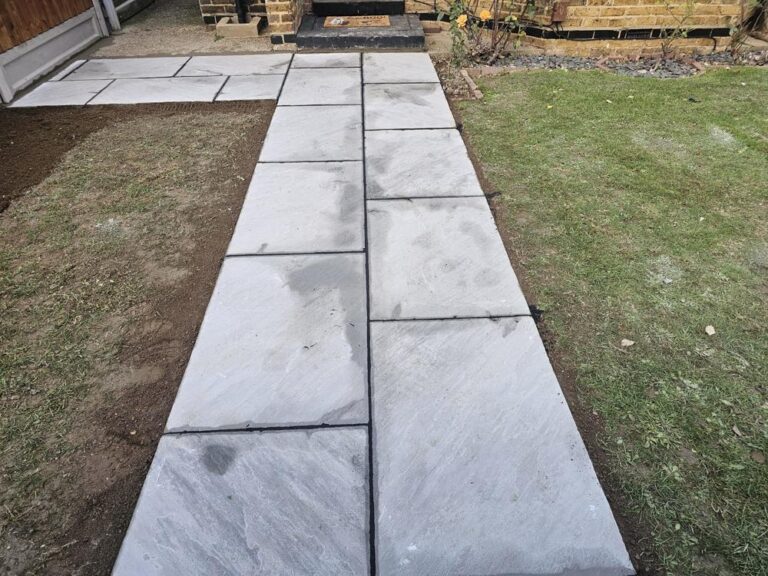 new-fence-and-gate-with-kandla-grey-sandstone-path-in-southend-on-sea-essex-3